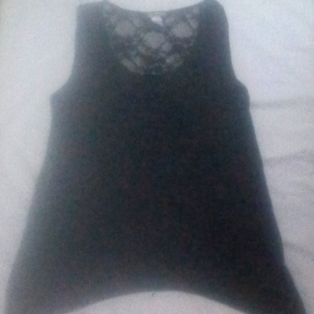 Black tank top